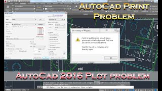 Print or Plot problem in AutoCad Cant print in autocad [upl. by Notnirt]