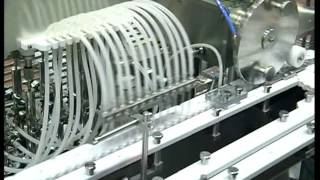 Liquid filling line  speed 600 vialsminute [upl. by Ludewig]