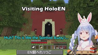 Pekoras Reaction When Visiting HoloEN Server Through The New Portal【Hololive Eng Sub】 [upl. by Ettenom]