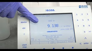 Determinación del  de amonio cuaternario por titulación potenciométrica [upl. by Anaiek]