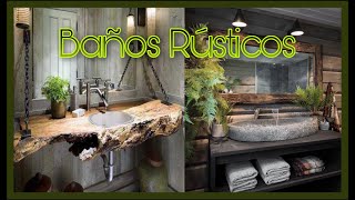 Baños Rústicos Modernos Acabados En Madera Desing Ideas [upl. by Halley]