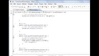 Java programming Lesson 103 Graphics  Java Animation 6 MouseListener 2 [upl. by Rego]