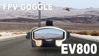 Eachine EV800 FPV Goggle  Drone Racing Monitor Review [upl. by Drobman]