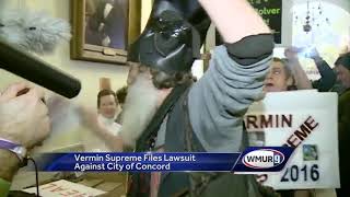 Vermin Supreme files lawsuit against city of Concord [upl. by Skipper]