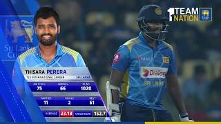 Thisara Pereras knock  T20I Sri Lanka vs England at RPICS [upl. by Iney609]