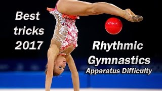 Rhythmic Gymnastics tricks  apparatus difficulty 2017 [upl. by Francklin]