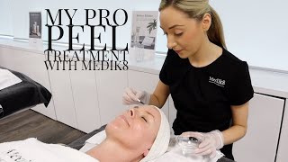 My pro peel treatment with Medik8 [upl. by Ytirehc]