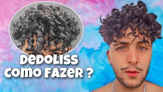 Cabelo Cacheado Masculino  Como Fazer Cachos  Dedoliss [upl. by Ecargyram]