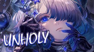 【Nightcore】Sam Smith Kim Petras  Unholy female ver  lyrics [upl. by Yrro]