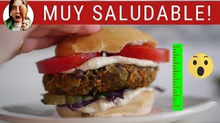 HAMBURGUESAS DE LENTEJAS ESPECTACULARES hamburguesa vegetariana [upl. by Odilia]