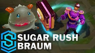 Sugar Rush Braum Skin Spotlight  League of Legends [upl. by Delfeena]