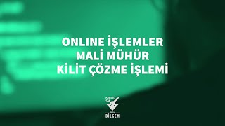 Kamu SM  Online İşlemler Mali Mühür Kilit Çözme [upl. by Acinorav709]