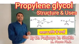 Propylene glycol  Structure and Uses of Propylene glycol  Propane 12diol  In Easy amp Simple Way [upl. by O'Carroll]