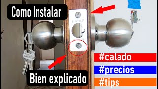 ✅ Como INSTALAR CERRADURA chapa paso a paso y FACIL [upl. by Acimahs]