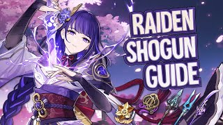 Updated 43 Raiden Shogun Guide – New Teams Playstyles Builds Constellations  Genshin Impact 43 [upl. by Jesh]