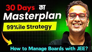 JEE Mains amp Adv with BOARDS ⚠️ 99ile Masteplan Exam Days Strategy 🔥 jee2025 jee [upl. by Rickie]