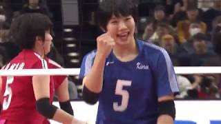 【フジテレビ公式】春の高校バレー2019女子決勝・金蘭会大阪vs東九州龍谷大分＜決勝ダイジェスト＞ [upl. by Chlori515]