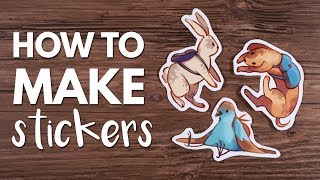 How to Make Stickers From Home  Tutorial [upl. by Flanders]