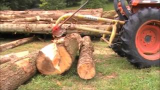 How to split wood with hammer drill [upl. by Enenaj]