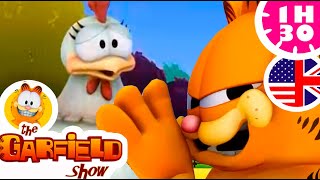 🐓🐱 Garfield with the chicken and the spoiled cat  🐘 [upl. by Huskamp]