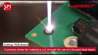 Cutting amp Drilling PCB using the 20W redENERGY Pulsed Fiber Laser [upl. by Mahoney97]