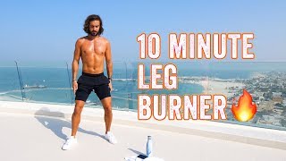 Savage 10 Minute Leg Burner  The Body Coach TV [upl. by Cleland]