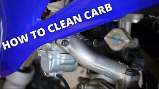 How To Clean a Dirtbike Carburetor Yamaha TTR110 [upl. by Berardo]