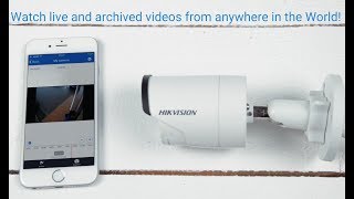 How to connect Hikvision IP camera to Ivideon via mobile phone app [upl. by Werda]