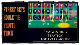 make money with roulette 6 Street bets system Online Roulette winning Strategy [upl. by Inalak161]