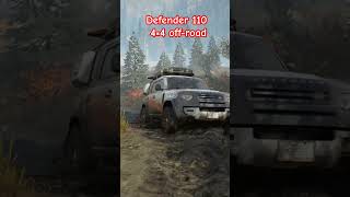 4×4 offroad with defender 110 shorts offroad 4×4 gaming defender defender110 [upl. by Mulac]