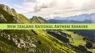 New Zealand National Anthem Karaoke  God defend New Zealand  New Zealand  Māori and English [upl. by Cassondra409]