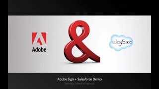 Adobe Sign and Salesforce integration guide demo [upl. by Yenahs]