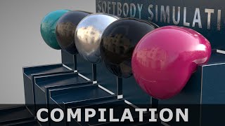 Softbody Simulation Compilation ❤️ from my Softbody Simulation Channel ❤️ [upl. by Ailat835]