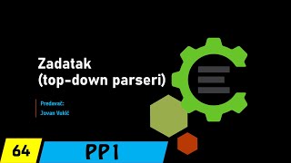 Programski prevodioci 1  64 Zadatak parseri od vrha ka dnu [upl. by Atinaj]