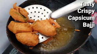 Menasinakai Bajji recipe in Kannada ಗರಿಗರಿಯಾದ ಟೇಸ್ಟಿ ಮೆಣಸಿನಕಾಯಿ ಬಜ್ಜಿ ರೆಸಿಪಿ Dappa menasinakai Bajji [upl. by Erica]