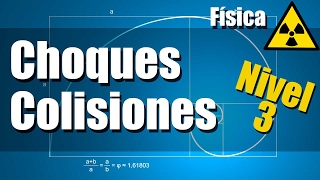 Choques o Colisiones  Ejercicios Resueltos  Nivel 3 [upl. by Annorah]