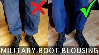 How To blouse your boots like a pro [upl. by Ranite]