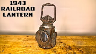 Restoring 1943 GREEN LANTERN  76 YEAR OLD RAILROAD LANTERN RESTORATION [upl. by Binah]