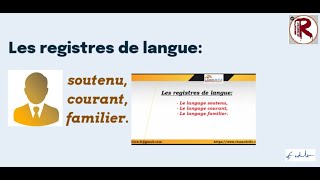 Les registres de langue soutenu courant familier [upl. by Yesima202]