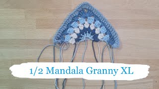 12 Mandala Granny Square XL  Quadrate häkeln [upl. by Merideth48]