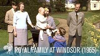 Royal Family At Windsor Queen Elizabeth II amp Prince Philip 1965  British Pathé [upl. by Etka]