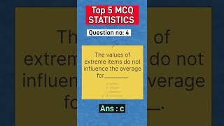 The Most Confusing Statistics Mean Median Mode MCQ [upl. by Llebpmac]