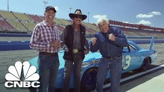 Nascar Legends Kyle And Richard Petty Take To The Racetrack  Jay Lenos Garage  CNBC Prime [upl. by Bollay499]