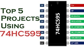 Top 5 Electronics projects using 74HC595 Shift Register [upl. by Jard784]