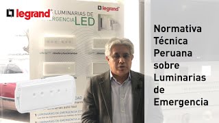 Normativa Técnica Peruana sobre Luminarias de emergencia [upl. by Skeie]