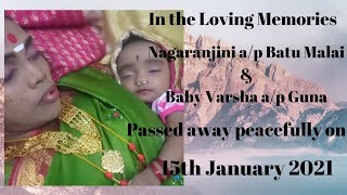 In Loving Memory Of Nagaranjini amp Baby Varsha Funeral 15th January 2021 [upl. by Bish]