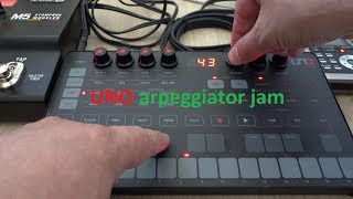 UNO synth  unique arpeggiator jam [upl. by Fredia904]