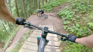 Riding the new Scott Spark 900 down a black downhill track [upl. by Raffin]