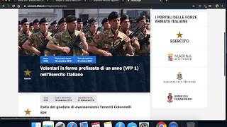 Come presentare domanda di partecipazione concorso VFP1 Esercito  Parte 1 [upl. by Roselba]