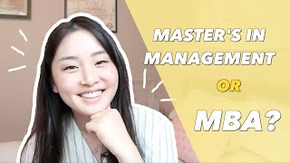 What is a Masters in Management  MBA vs MIM [upl. by Buroker]